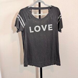 Chaser Dark Gray 'Love' Graphic Tee